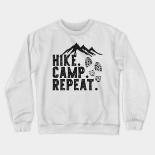 Hike. Camp. Repeat. Crewneck Sweatshirt